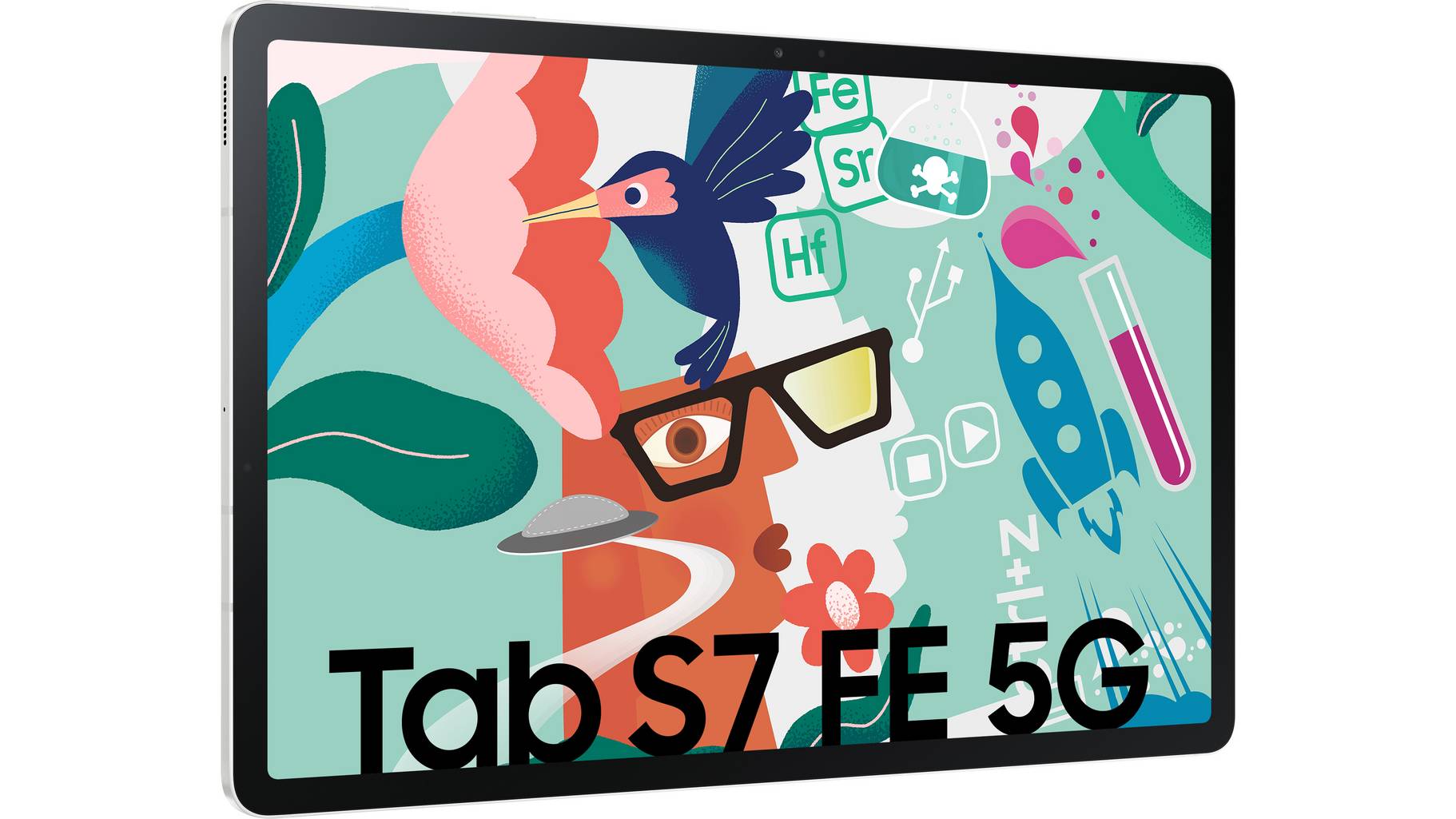 Samsung Galaxy Tab S7 FE 5G, LTE/4G, UMTS/3G, GSM/2G, WiFi 64GB Silber Android-Tablet 31.5cm (12 samsung galaxy s7 fe lte