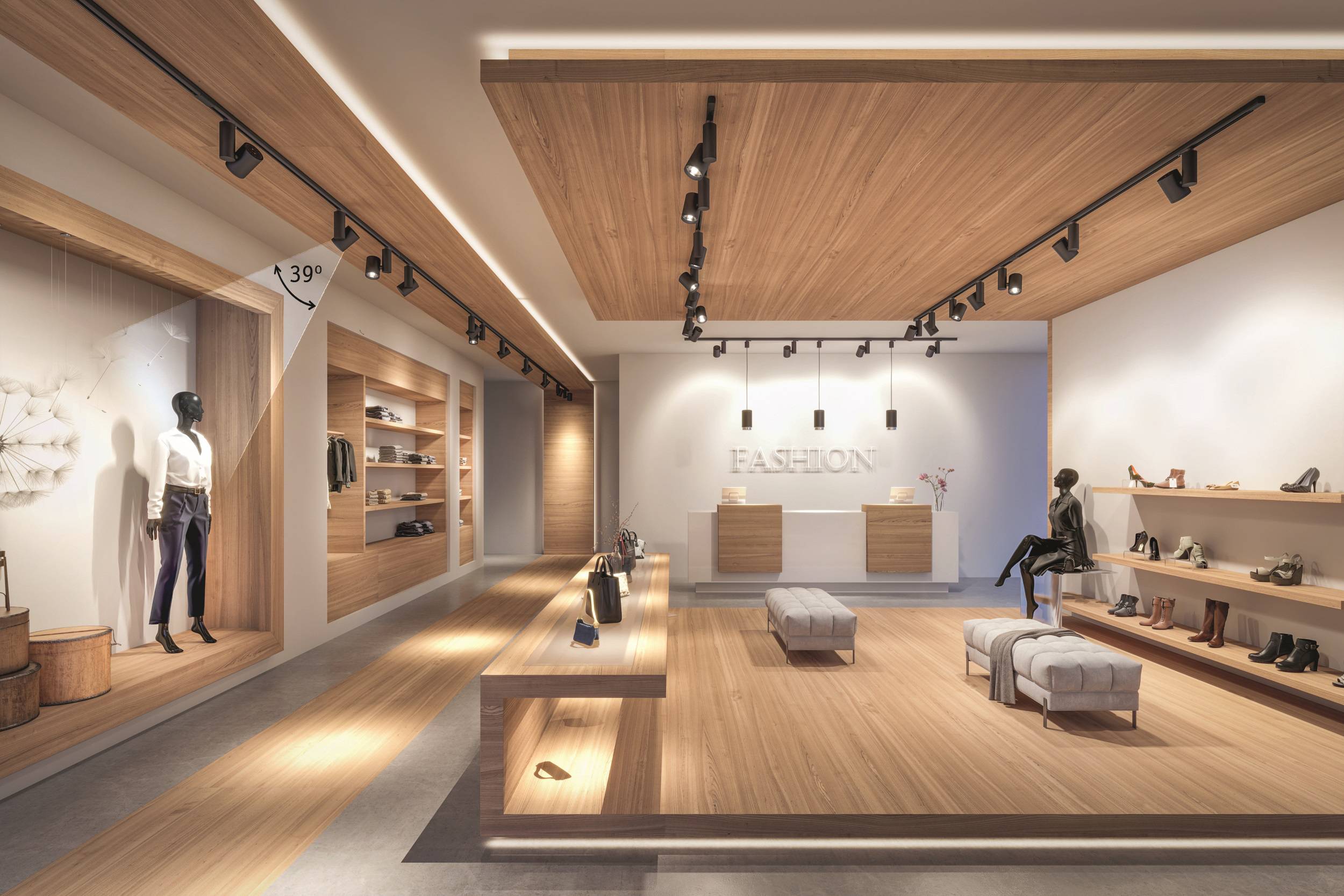 Paulmann ProRail3 Zeuz 33W 39° 3000K B triac Systemleuchte (Basis) ProRail3 Schwarz