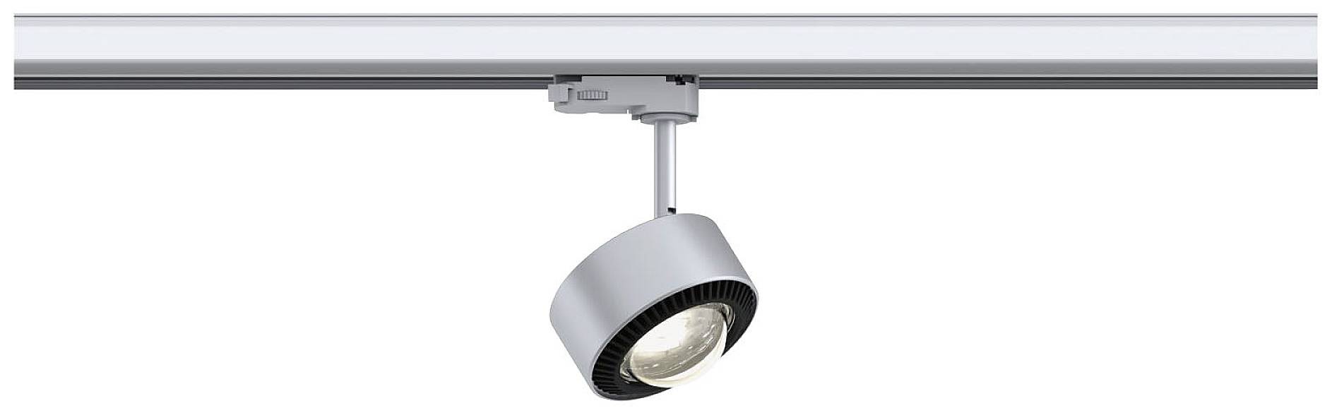 Paulmann ProRail3 Spot Aldan 9W Sil 3000K 3Ph dim Systemleuchte (Basis) ProRail3 8.00W Silber, Schwarz