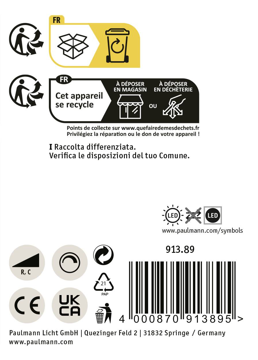 Paulmann ProRail3 Spot Aldan 9W Whi 3000K 3Ph dim Systemleuchte (Basis) ProRail3 0.00W Weiß, Schwarz