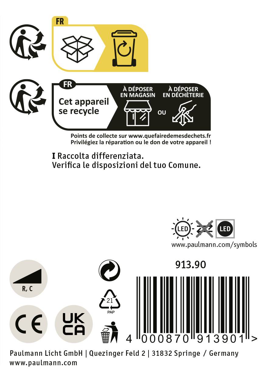 Paulmann ProRail3 Spot Aldan 9W Bla 3000K 3Ph dim Systemleuchte (Basis) ProRail3 0.00W Schwarz, Chrom