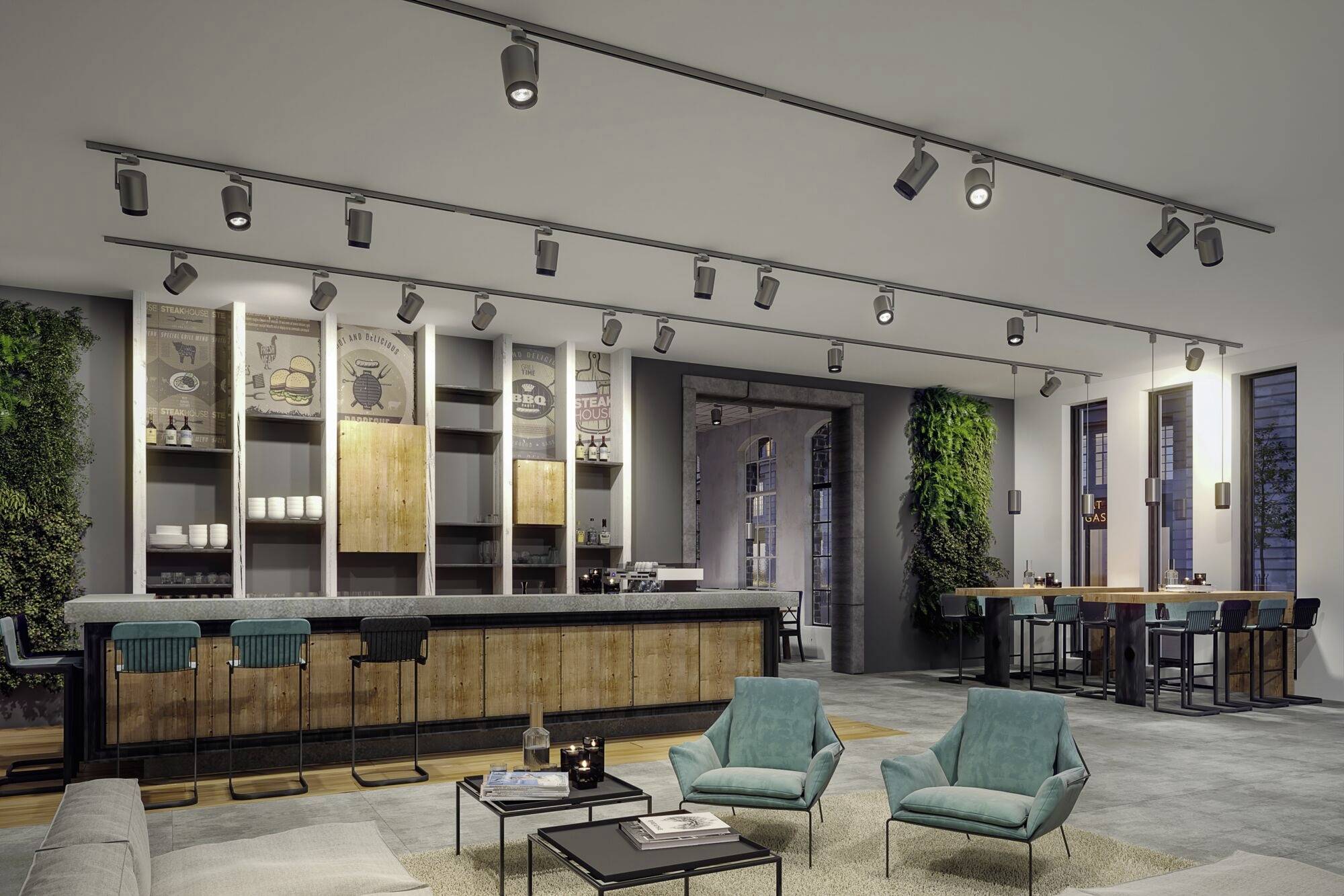 Paulmann ProRail3 Spot Aldan 9W Bla 3000K 3Ph dim Systemleuchte (Basis) ProRail3 0.00W Schwarz, Chrom