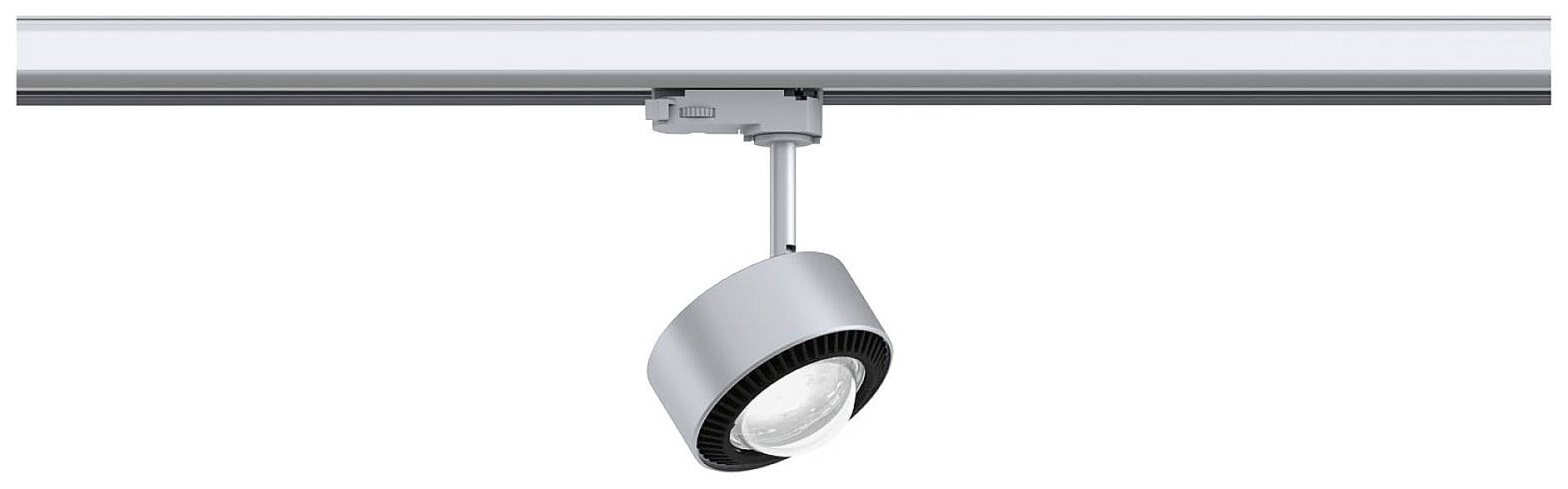 Paulmann ProRail3 Spot Aldan 9W Sil 4000K 3Ph dim Systemleuchte (Basis) ProRail3 0.00W Silber, Schwarz