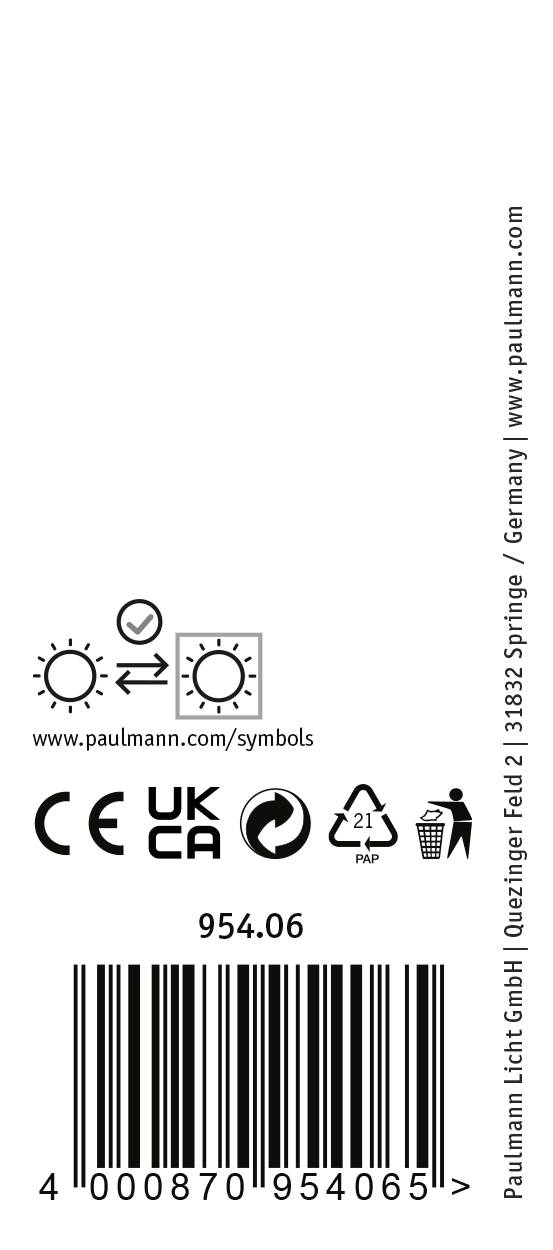 Paulmann Apol Systemleuchte (Basis) ProRail3 E27 Chrom
