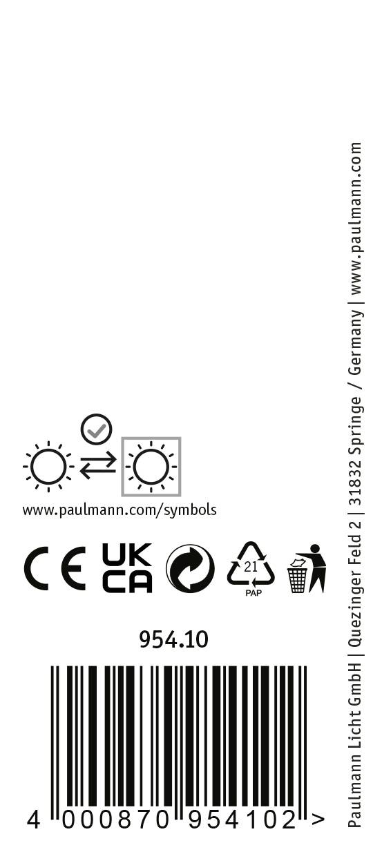 Paulmann Apol II Systemleuchte (Basis) ProRail3 E27 Weiß