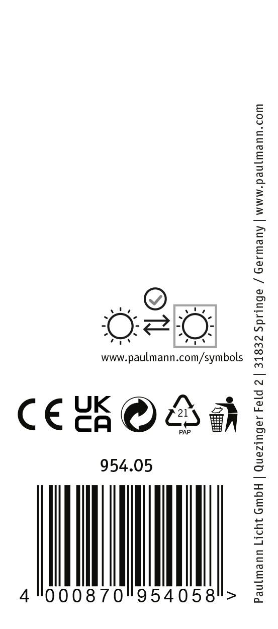 Paulmann Systemleuchte (Basis) ProRail3 E27 Schwarz