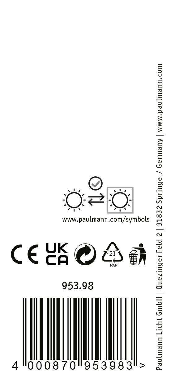 Paulmann ProRail3 Pend Artemons Systemleuchte (Basis) GU10 Weiß
