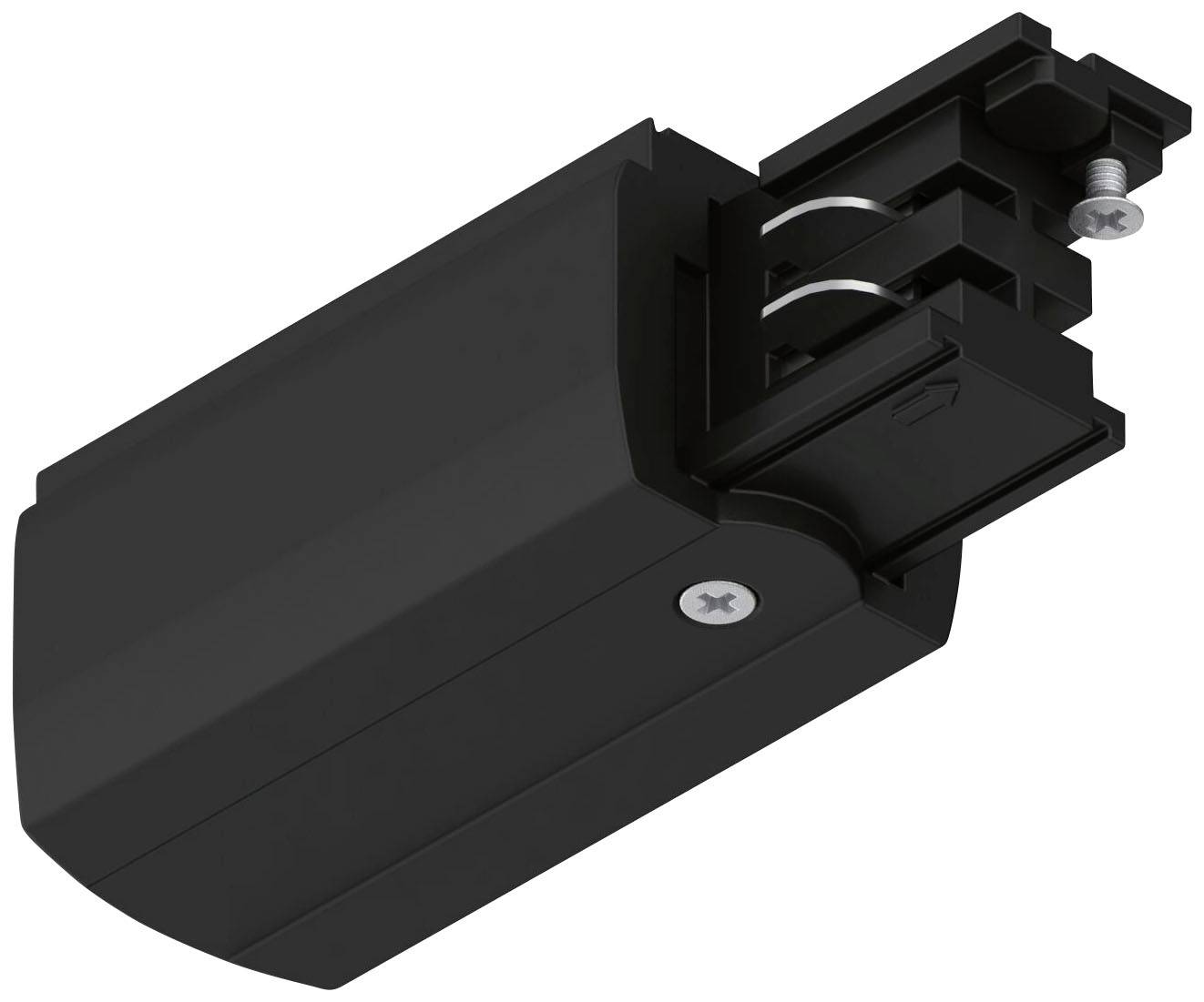 Paulmann 91363 ProRail3 End Feed Hochvolt-Schienensystem-Komponente Endeinspeiser ProRail3 Schwarz