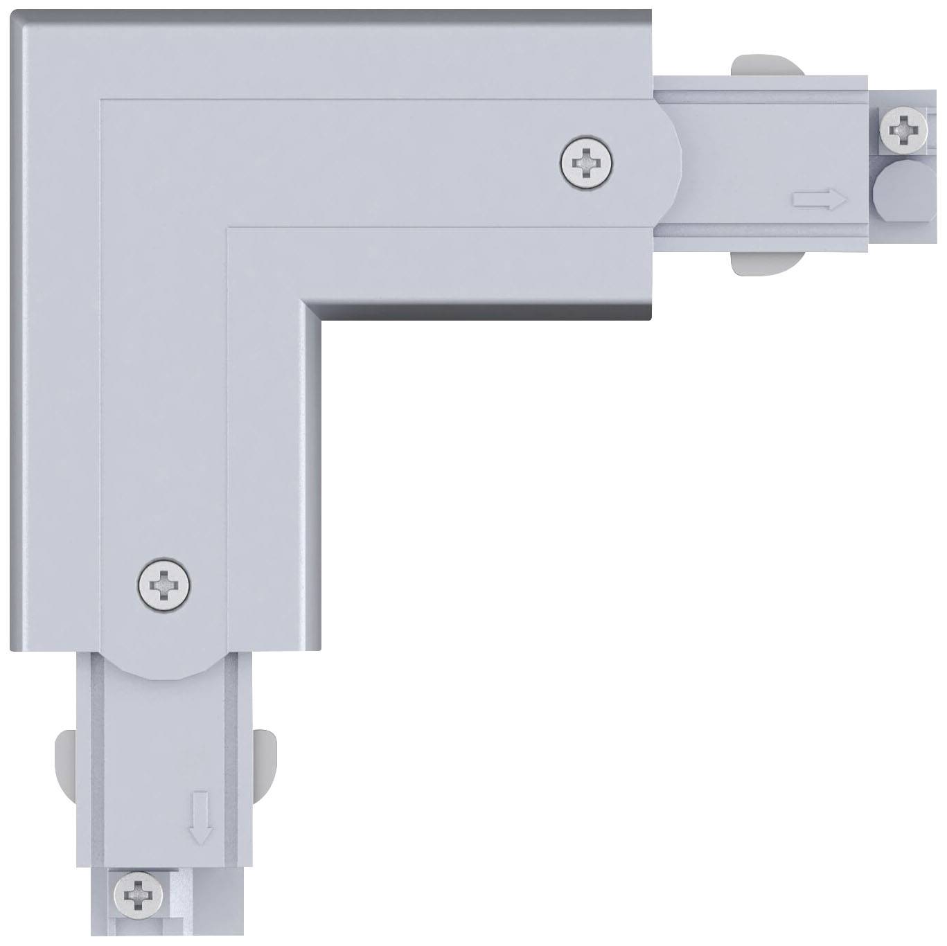 Paulmann 91370 ProRail3 L-Connect Erde Hochvolt-Schienensystem-Komponente L-Verbinder ProRail3 Silber