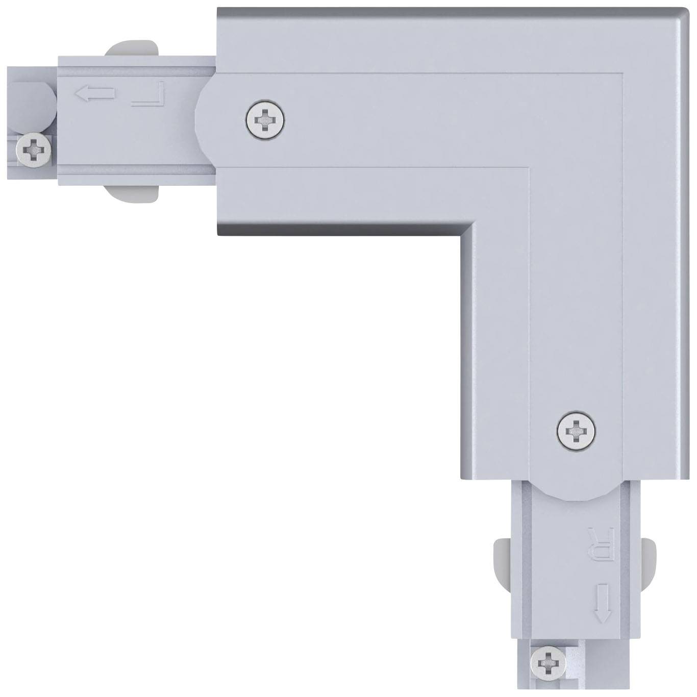 Paulmann 91371 ProRail3 L-Connect Erde Hochvolt-Schienensystem-Komponente L-Verbinder ProRail3 Silber