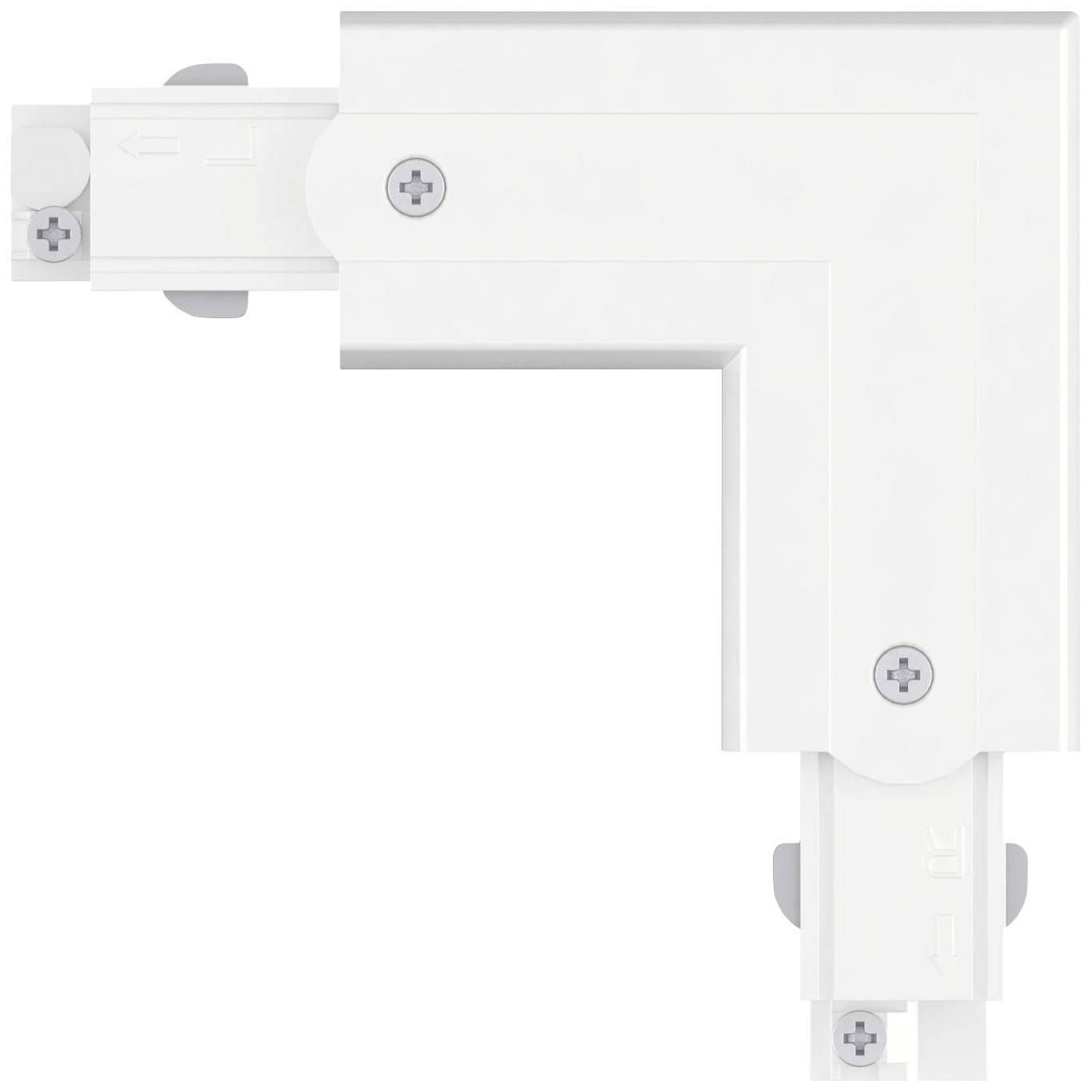 Paulmann 91373 ProRail3 L-Connect Erde Hochvolt-Schienensystem-Komponente L-Verbinder ProRail3 Weiß