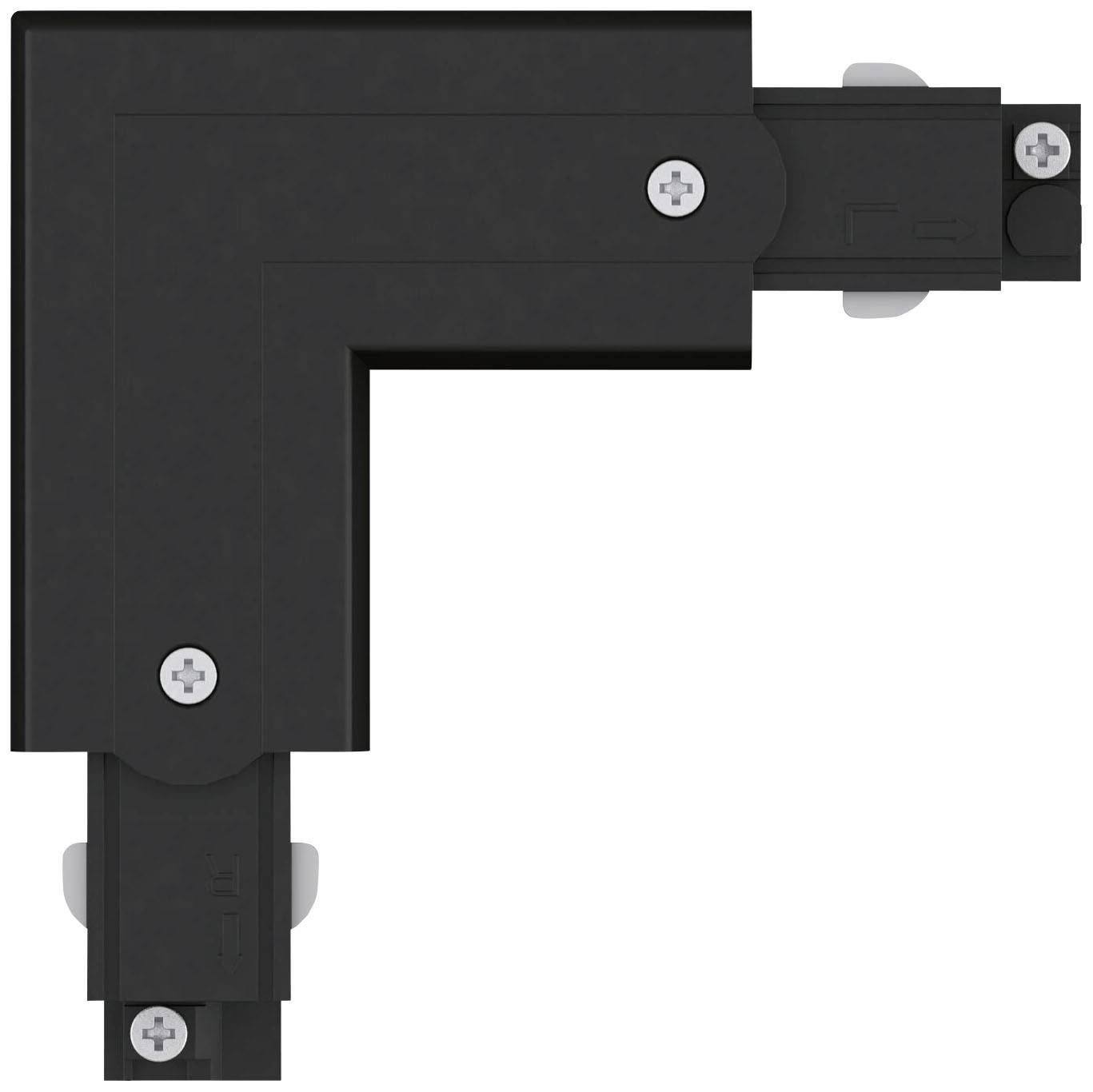 Paulmann 91374 ProRail3 L-Connect Erde Hochvolt-Schienensystem-Komponente L-Verbinder ProRail3 Schwarz