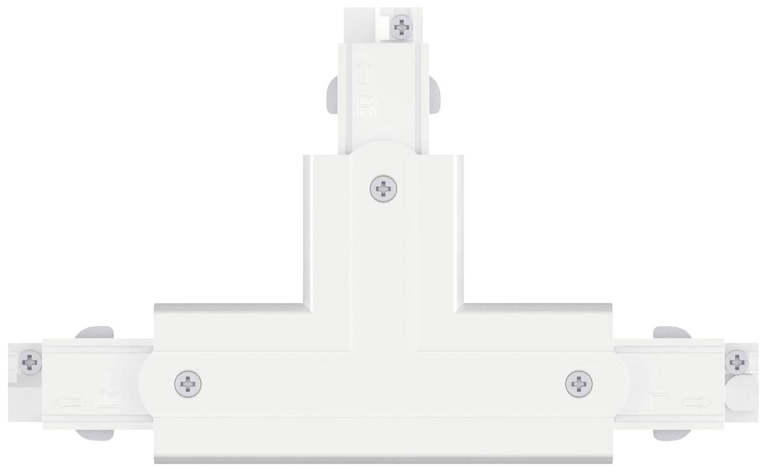 Paulmann 91379 ProRail3 T-Connect Erde Hochvolt-Schienensystem-Komponente T-Verbinder ProRail3 Weiß