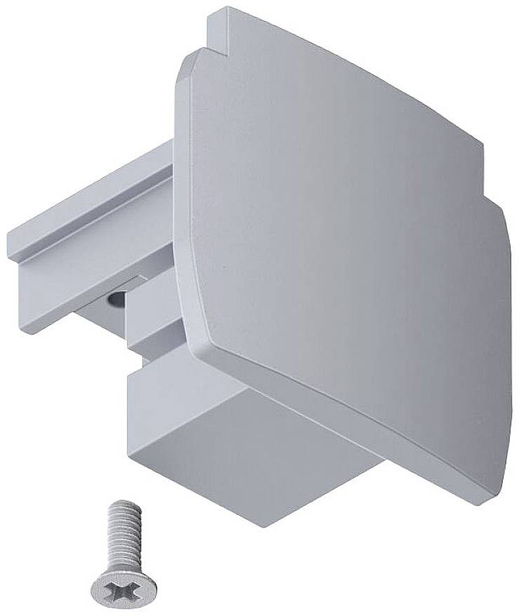 Paulmann 91382 ProRail3 Endcap Hochvolt-Seilsystem-Komponente Endkappe ProRail3 Silber