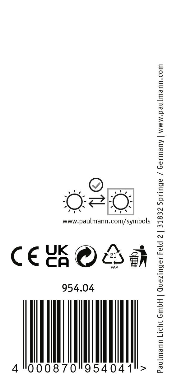 Paulmann Systemleuchte (Basis) ProRail3 E27 Weiß