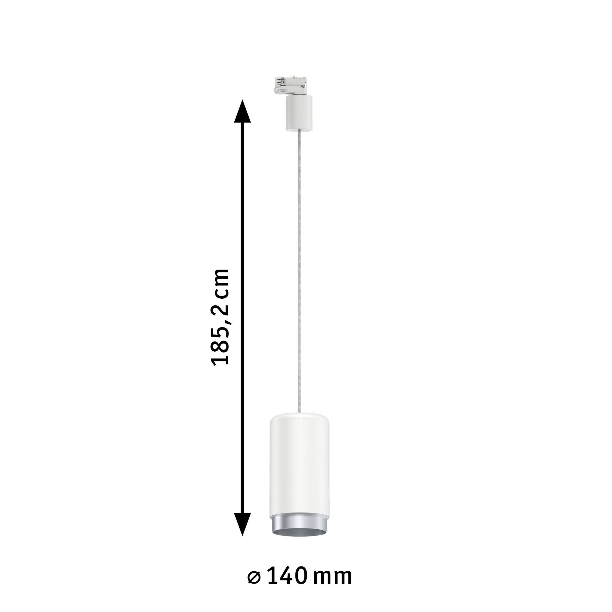 Paulmann Systemleuchte (Basis) ProRail3 E27 Weiß