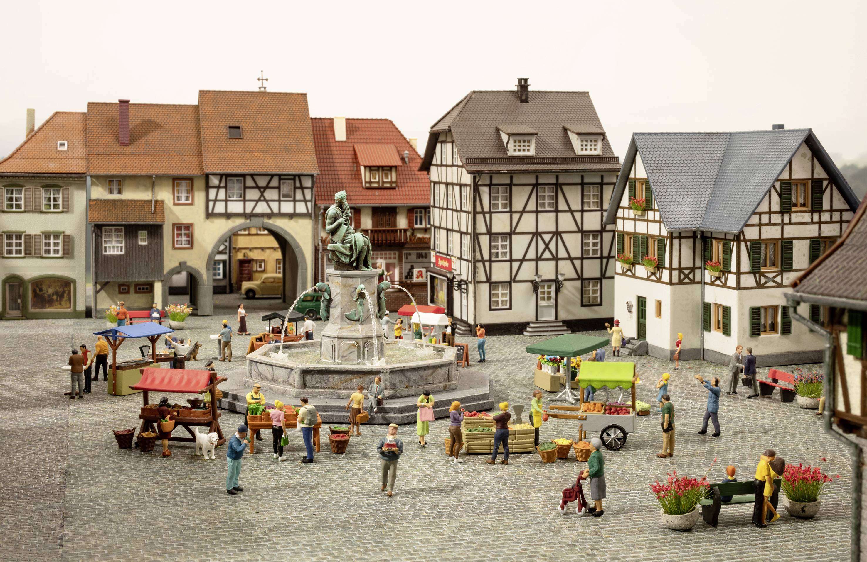 NOCH H0 Kaffeestand 16230 Kaffeestand Bemalt