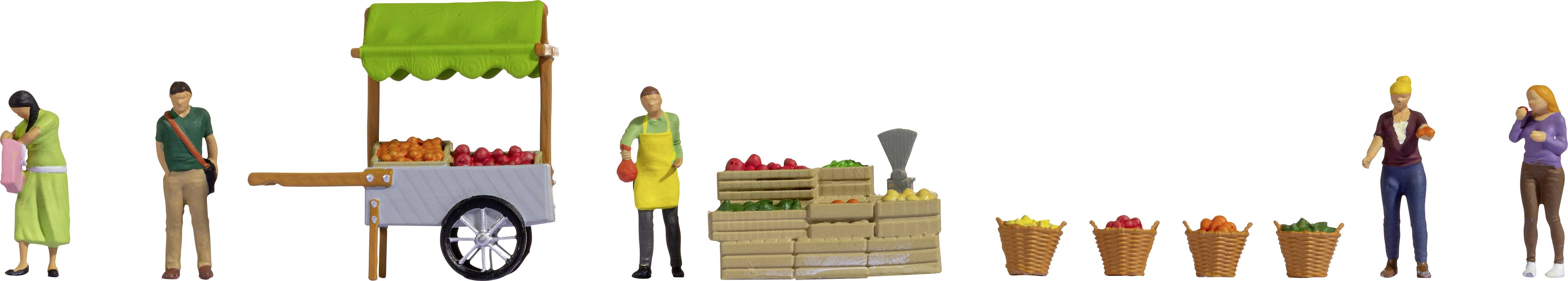 NOCH H0 Obststand 16226 Obststand Bemalt