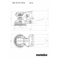 Metabo SXA 18 LTX 125 BL 600146840 Akku-Exzenterschleifer ohne Akku, inkl. Koffer 18V Ø 125mm Metabo SXA 18 LTX 125 BL 600146840 Akku-Exzenterschleifer ohne Akku, inkl. Koffer 18V Ø 125mm