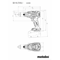 Metabo SB 18 LTX BL I -Akku-Schlagbohrschrauber ohne Akku, inkl. Koffer Metabo SB 18 LTX BL I -Akku-Schlagbohrschrauber ohne Akku, inkl. Koffer