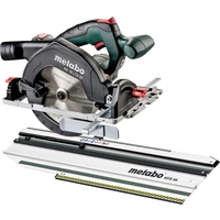 Metabo SET KS 18 LTX 57 Akku-Handkreissäge Schnitttiefe max. (90°) 57mm ohne Akku, inkl. Koffer, inkl. Kappschiene, inkl Metabo SET KS 18 LTX 57 Akku-Handkreissäge Schnitttiefe max. (90°) 57mm ohne Akku, inkl. Koffer, inkl. Kappschiene, inkl