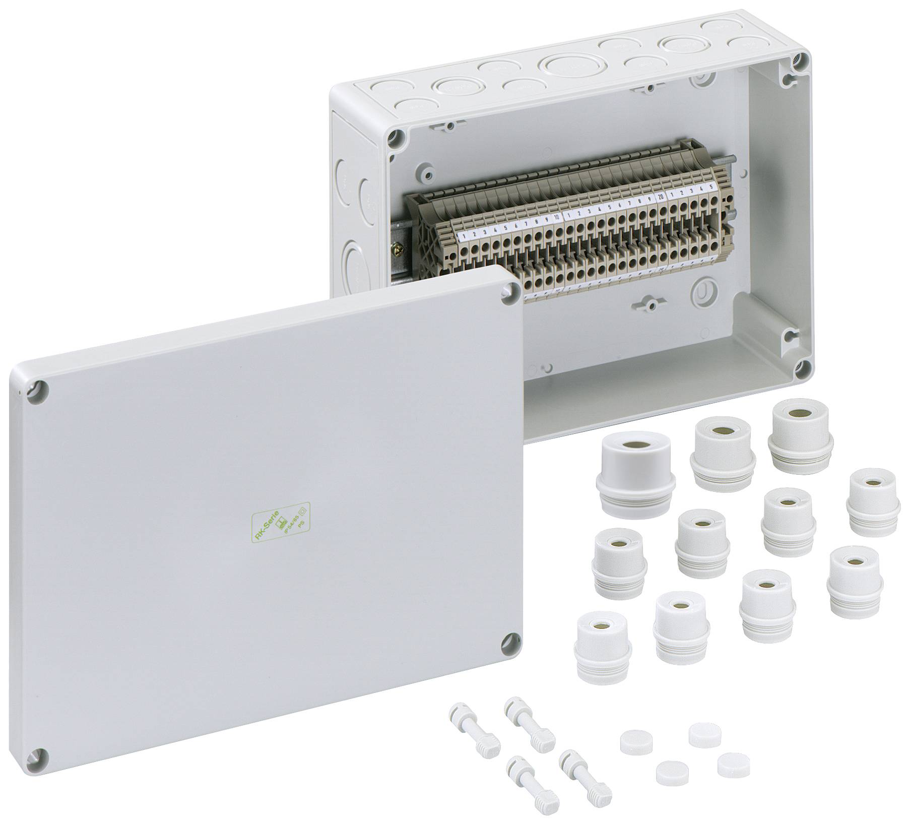 Spelsberg RKi 4/25-25x4q Reihenklemmen-Gehäuse 180 x 254 x 90 Kunststoff Grau 1 St.