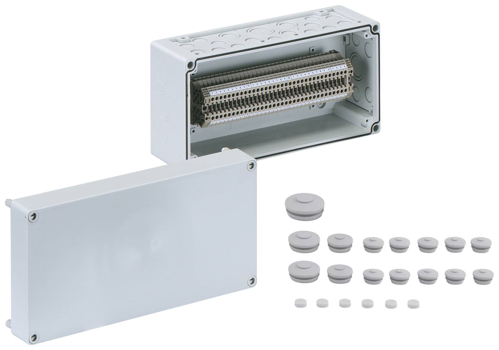 Spelsberg AKi-R 4/34-SL Reihenklemmen-Gehäuse 150 x 300 x 132 Kunststoff Grau 1 St.