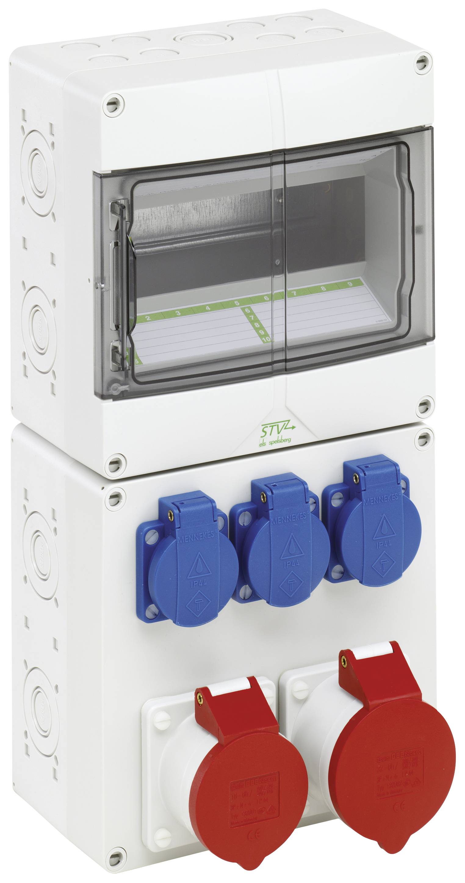 Spelsberg 72932301 STV 923-S Verteilerschrank Wand Anzahl Teilungen = 9 Inhalt 1St.
