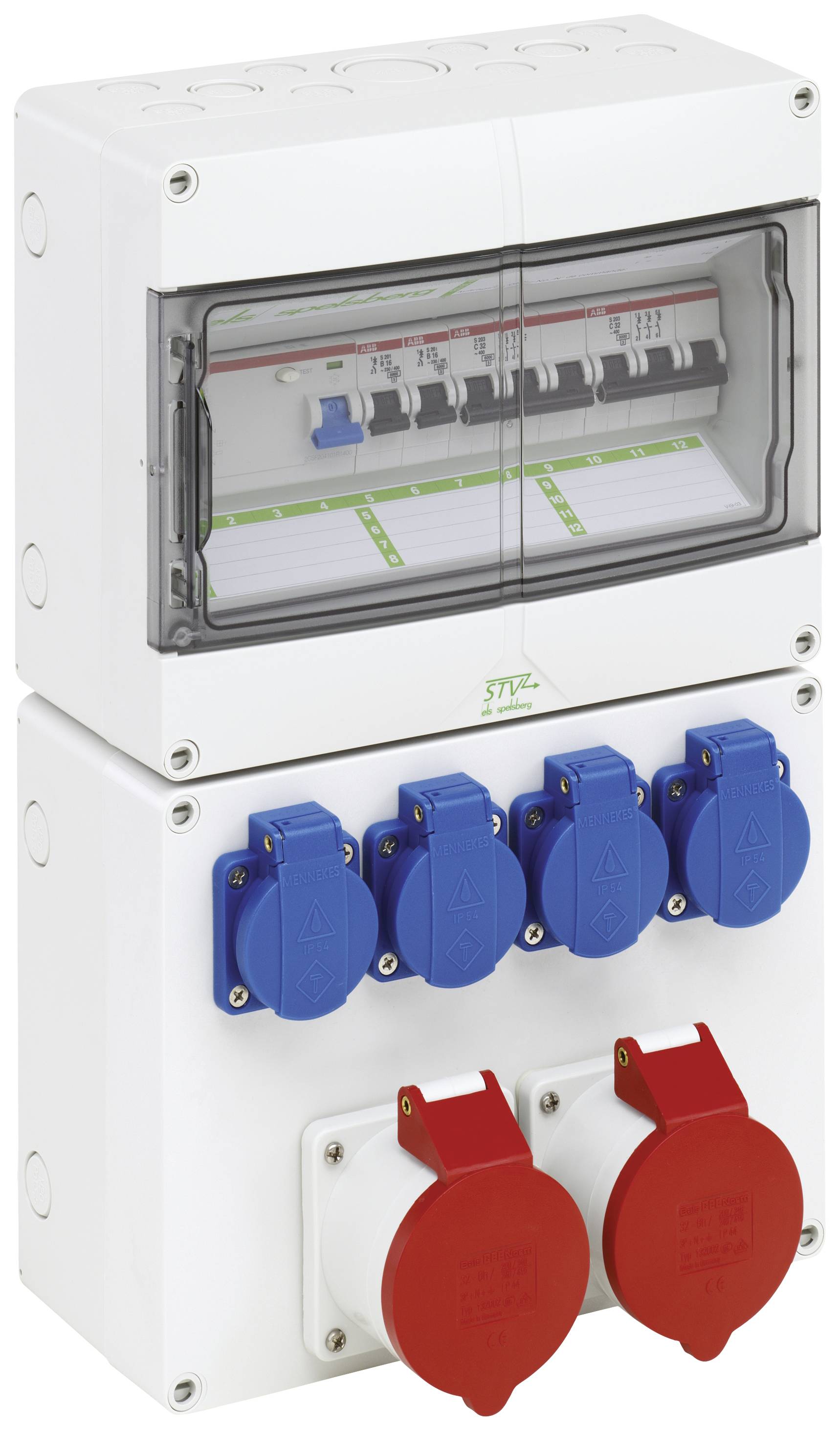 Spelsberg 73182401 STV 1224-K32 Verteilerschrank Wand Inhalt 1St.