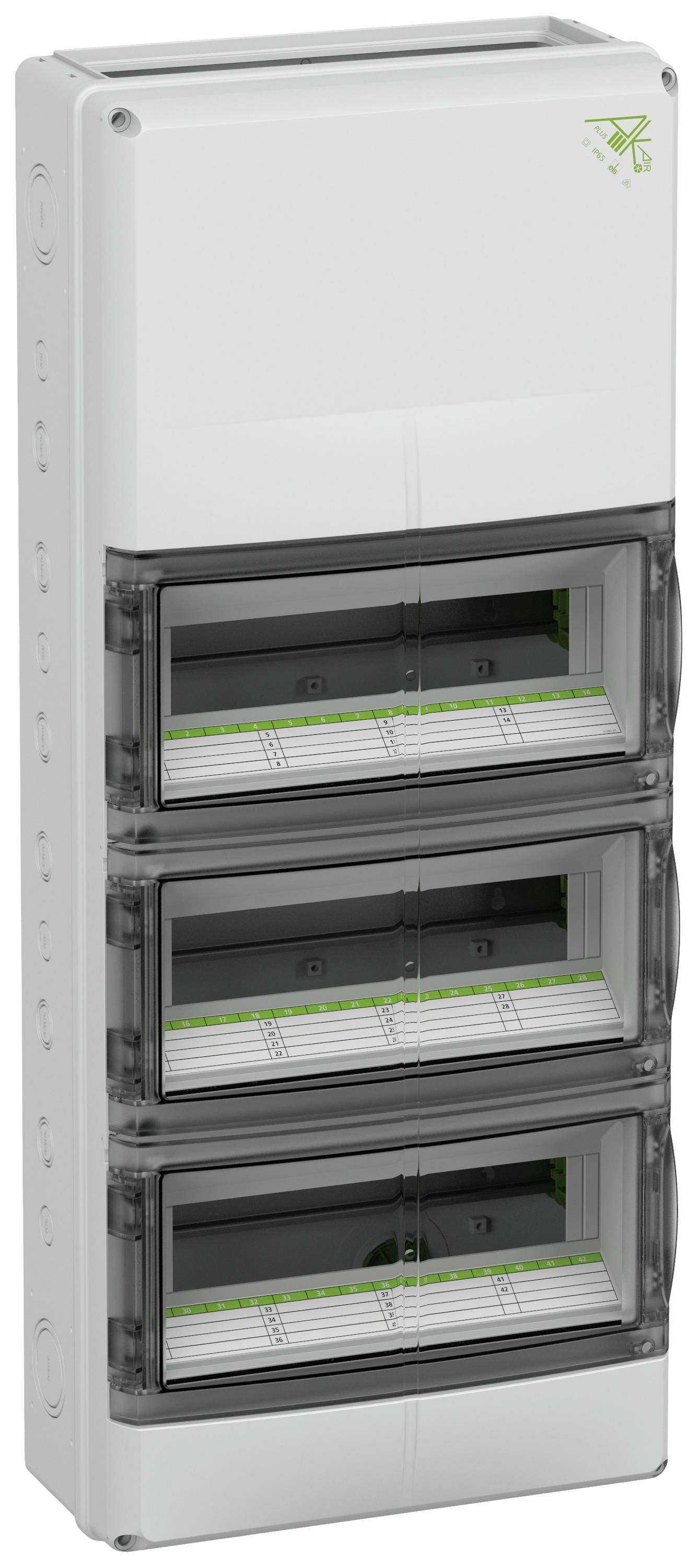 Spelsberg 73374211 AK-F 42 Plus NT Kleinverteiler Anzahl Teilungen = 42 Anzahl Reihen = 3 Inhalt 1St.