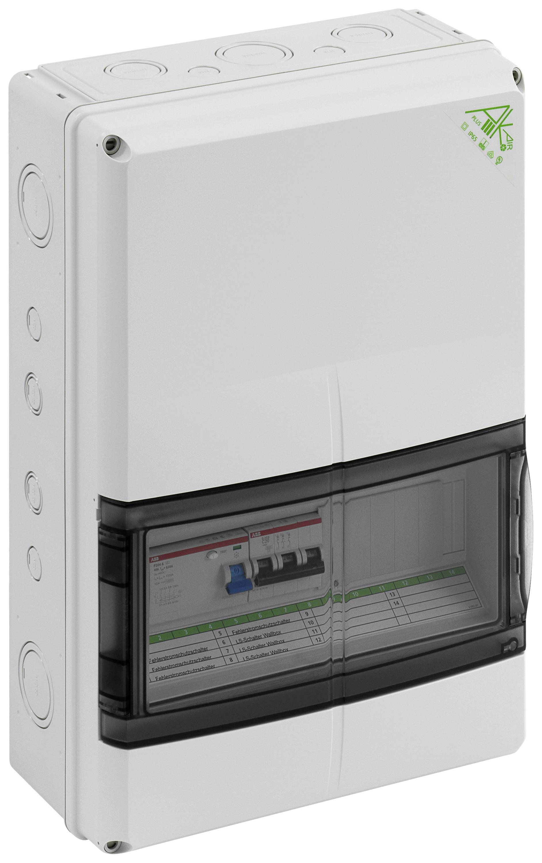 Spelsberg 73301101 AK 14+EMOBIL 11kW-A Kleinverteiler Aufputz Anzahl Teilungen = 14 Anzahl Reihen = 1 Inhalt 1 St.