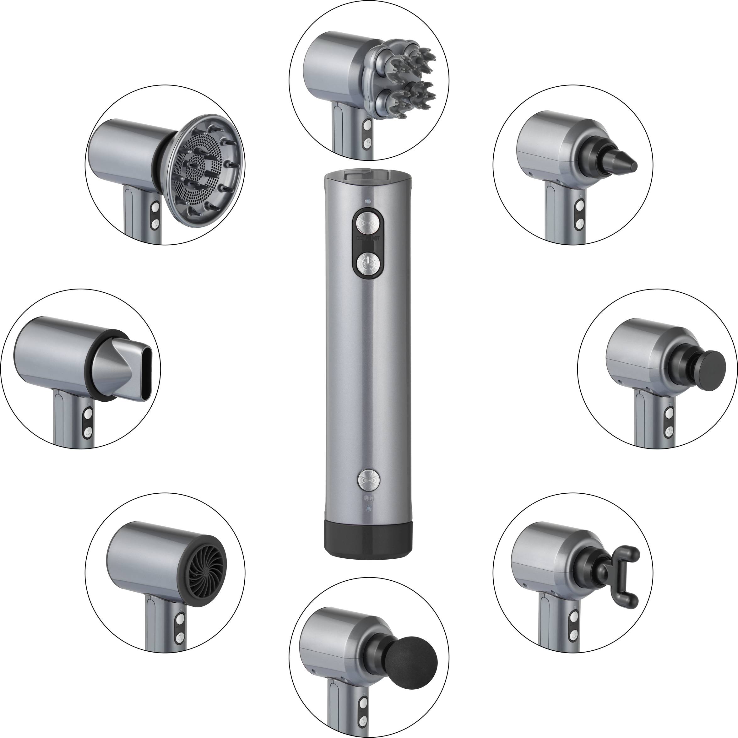 FD-4IN1-A Massagepistole 350W Silber