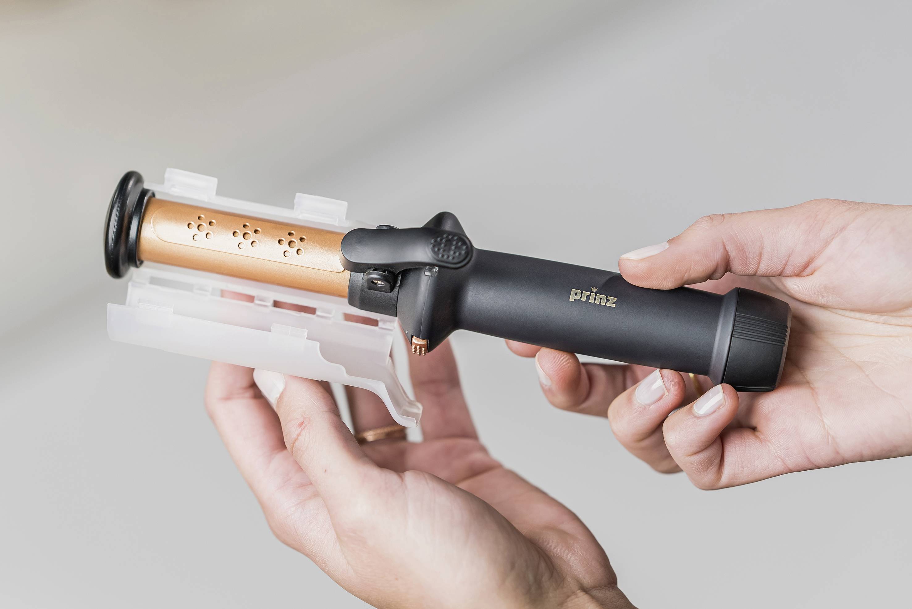 Prinz PZ-ALS1 Lockenstab Schwarz, Roségold