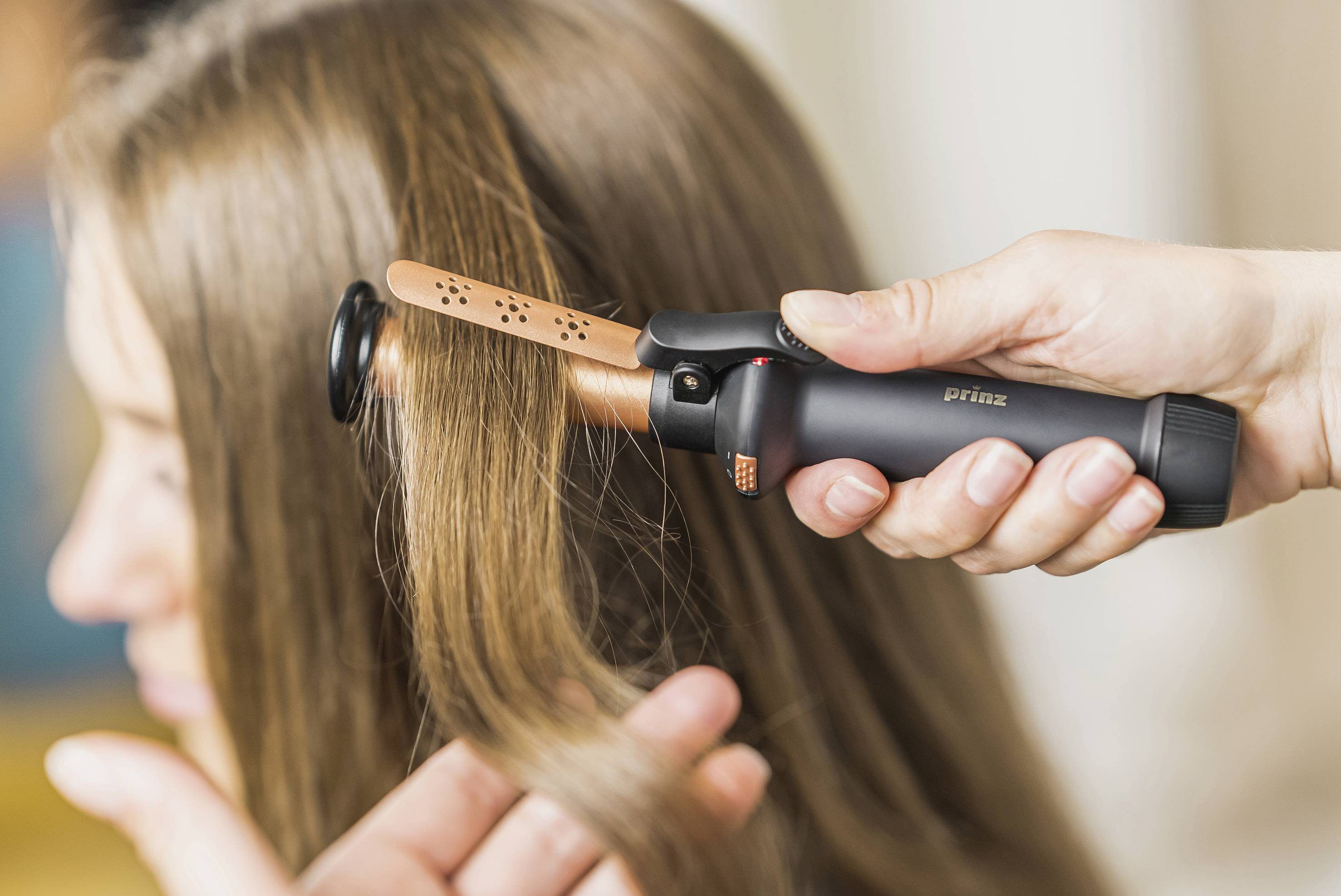 Prinz PZ-ALS1 Lockenstab Schwarz, Roségold