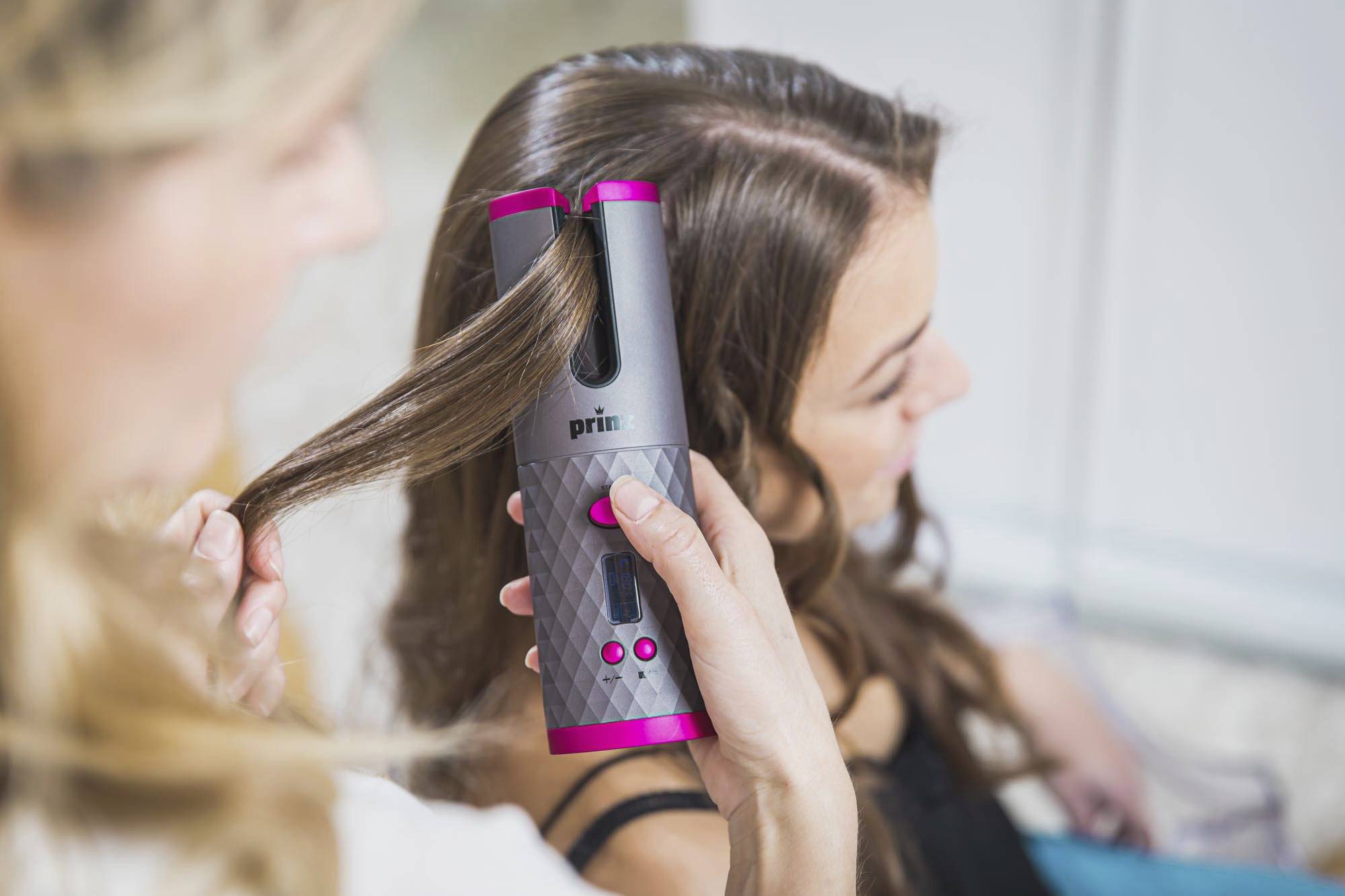 Prinz PZ-ALD1 Lockencurler Grau, Pink