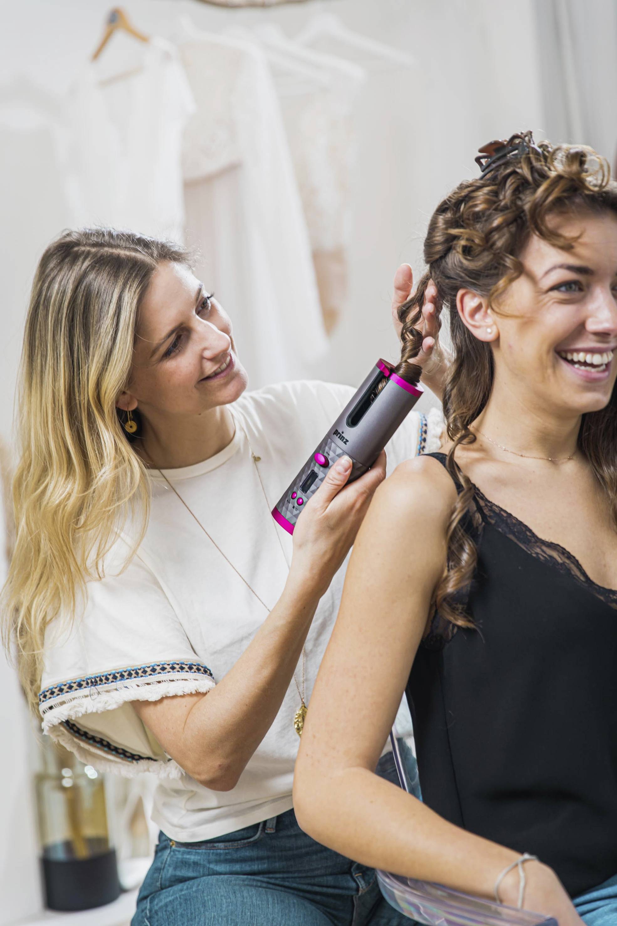 Prinz PZ-ALD1 Lockencurler Grau, Pink