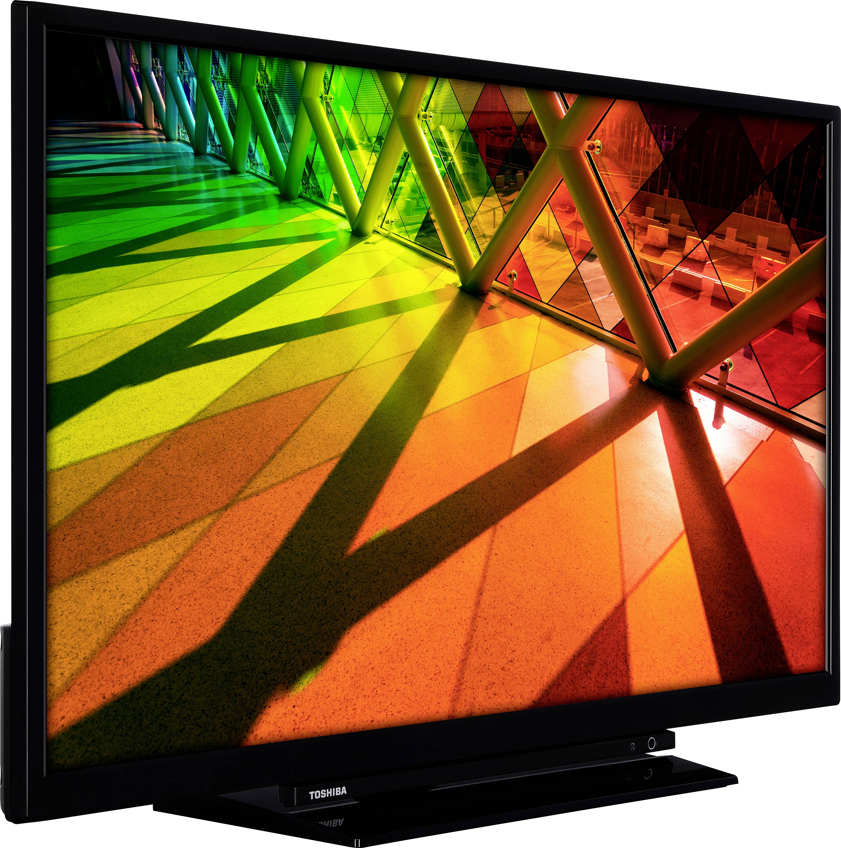 Toshiba 32L3163DA LED-TV 80 cm 32 Zoll EEK F (A - G) DVB-T2, DVB-C, DVB-S2, Smart TV, WLAN, CI+, Full HD Schwarz