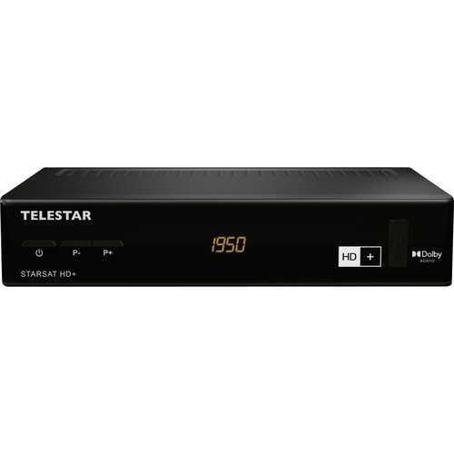 Telestar STARSAT HD+ Récepteur SAT mode camping, USB à l'avant, port Ethernet Nombre de tuners: 1