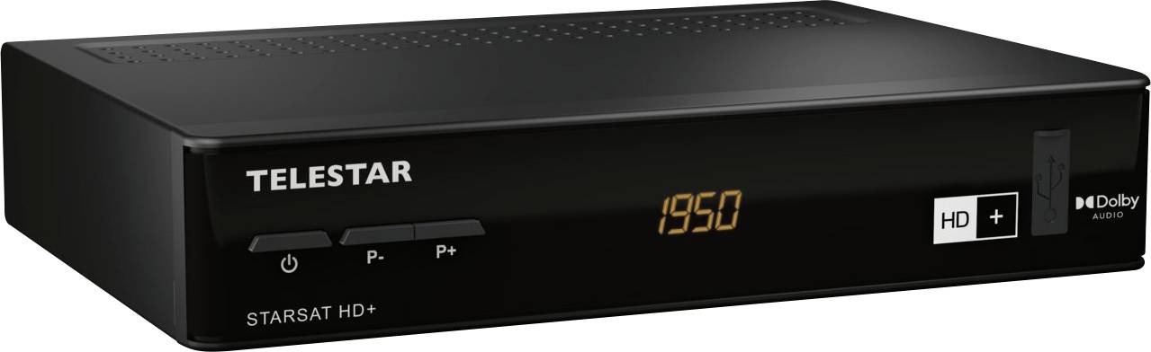 Telestar STARSAT HD+ SAT-Receiver Campingbetrieb, Front-USB, Ethernet-Anschluss Anzahl Tuner: 1