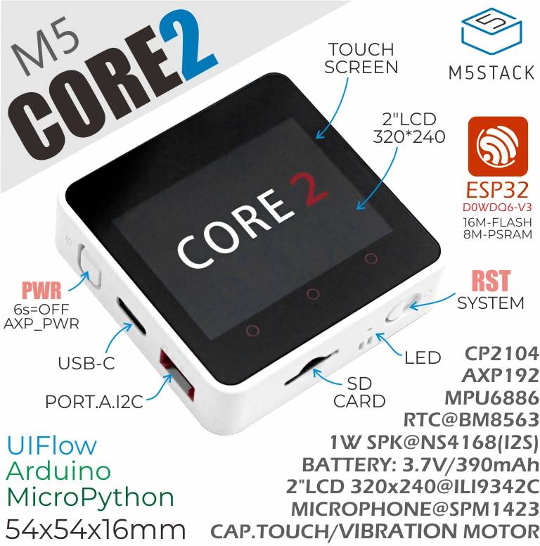 M5Stack K010 Mikrocontroller N/A 1 St.