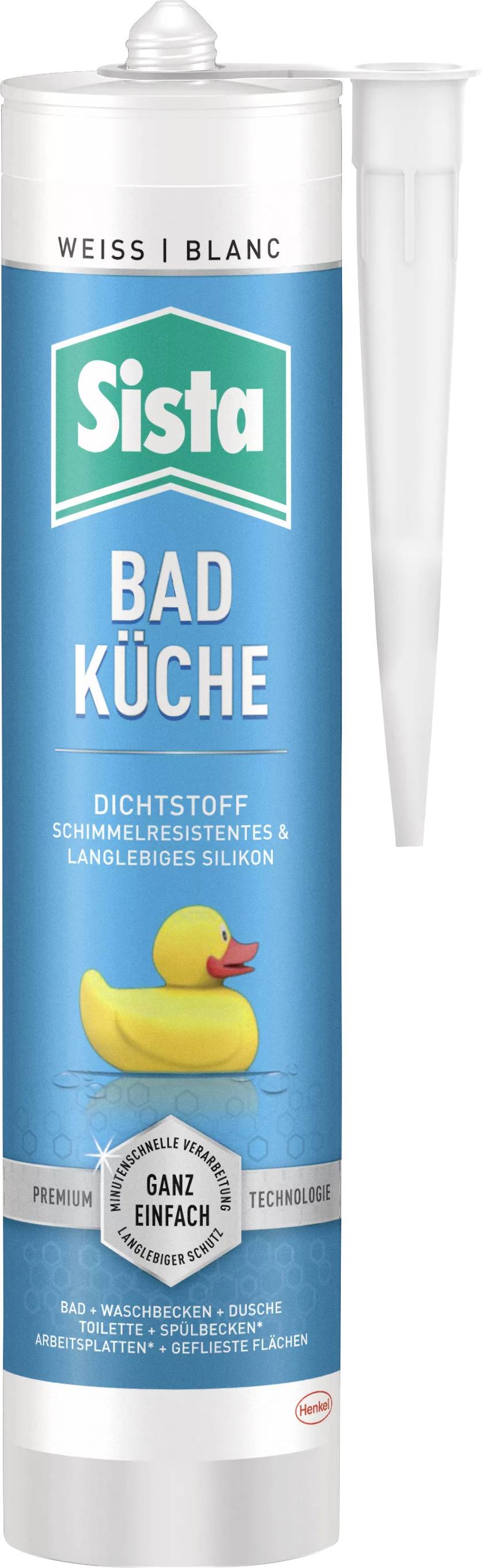 Sista SLBWS Sanitär-Silikon Herstellerfarbe Weiß SLBWS 280ml