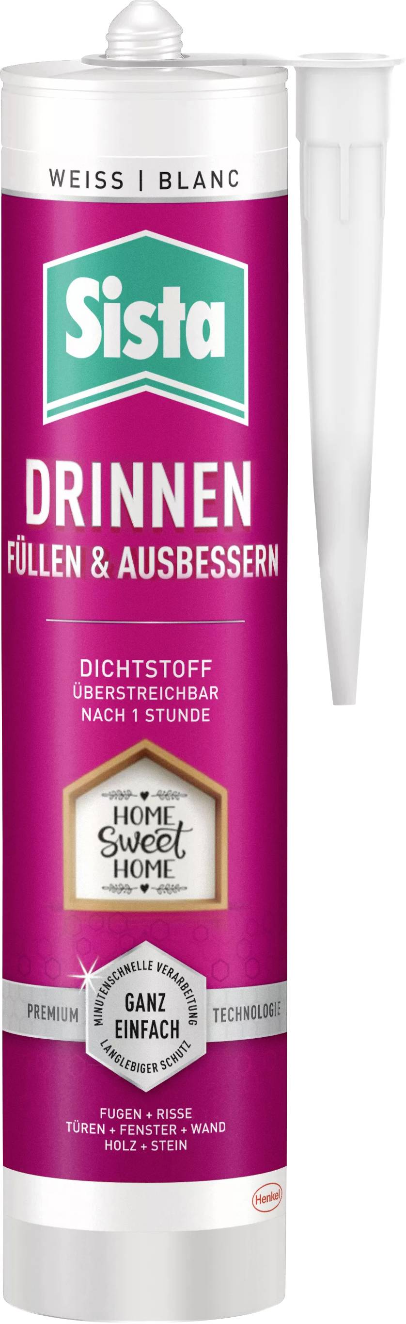 Sista SLIWS Sanitär-Silikon Herstellerfarbe Weiß SLIWS 250ml