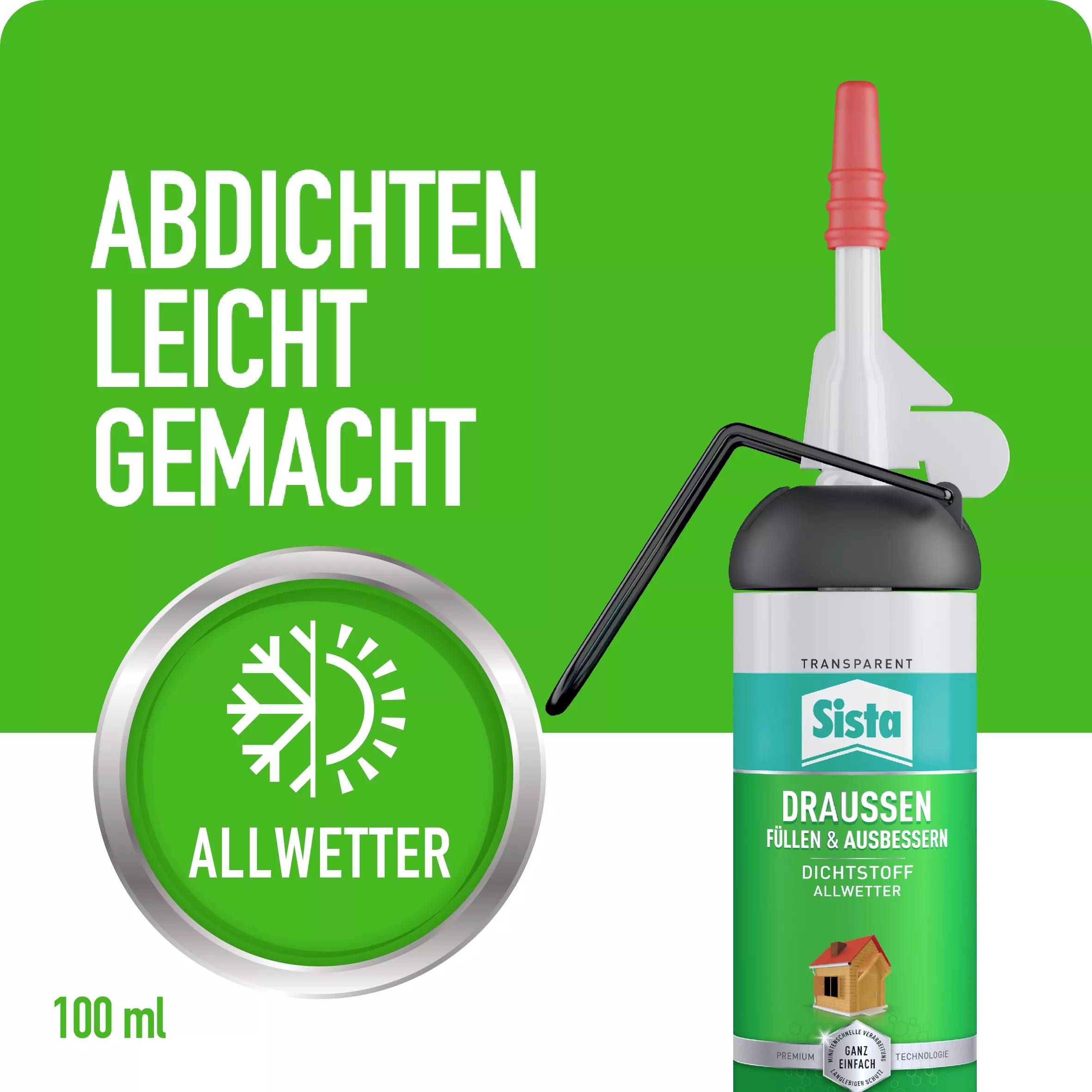 Sista Sealing Sanitär-Silikon Herstellerfarbe Transparent SLOKT 100ml