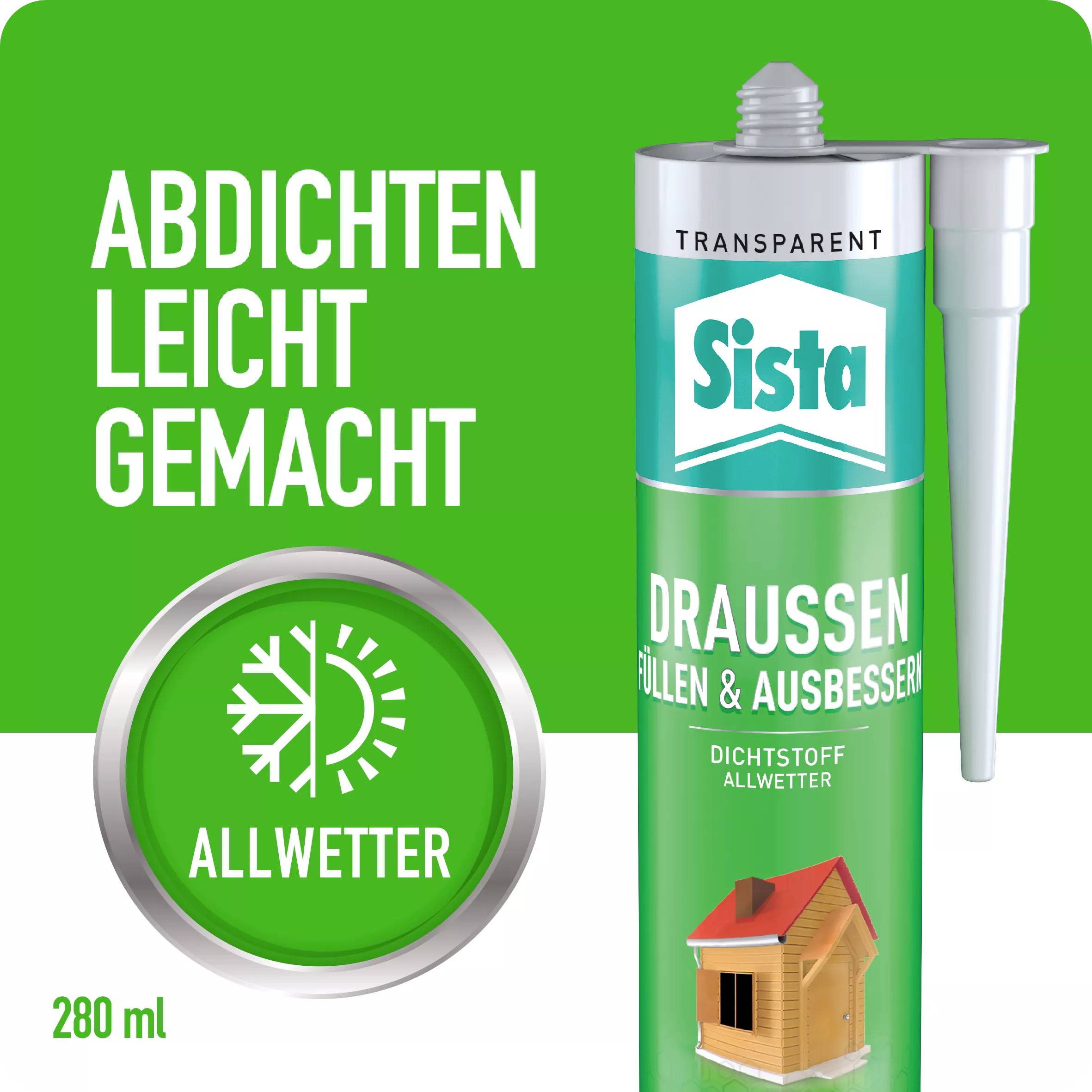 Sista SLOTR Sanitär-Silikon Herstellerfarbe Transparent SLOTR 280ml