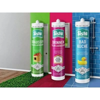 Sista SLOWS Sanitär-Silikon Herstellerfarbe Weiß SLOWS 280ml Sista SLOWS Sanitär-Silikon Herstellerfarbe Weiß SLOWS 280ml