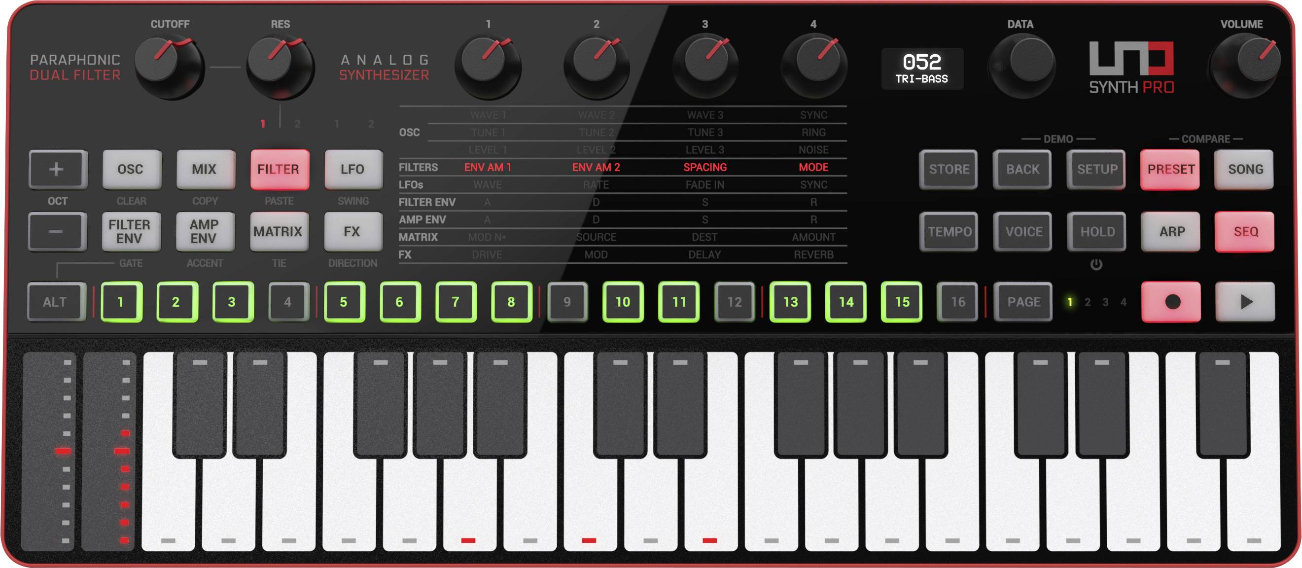 IK Multimedia UNO Synth Pro Desktop Synthesizer