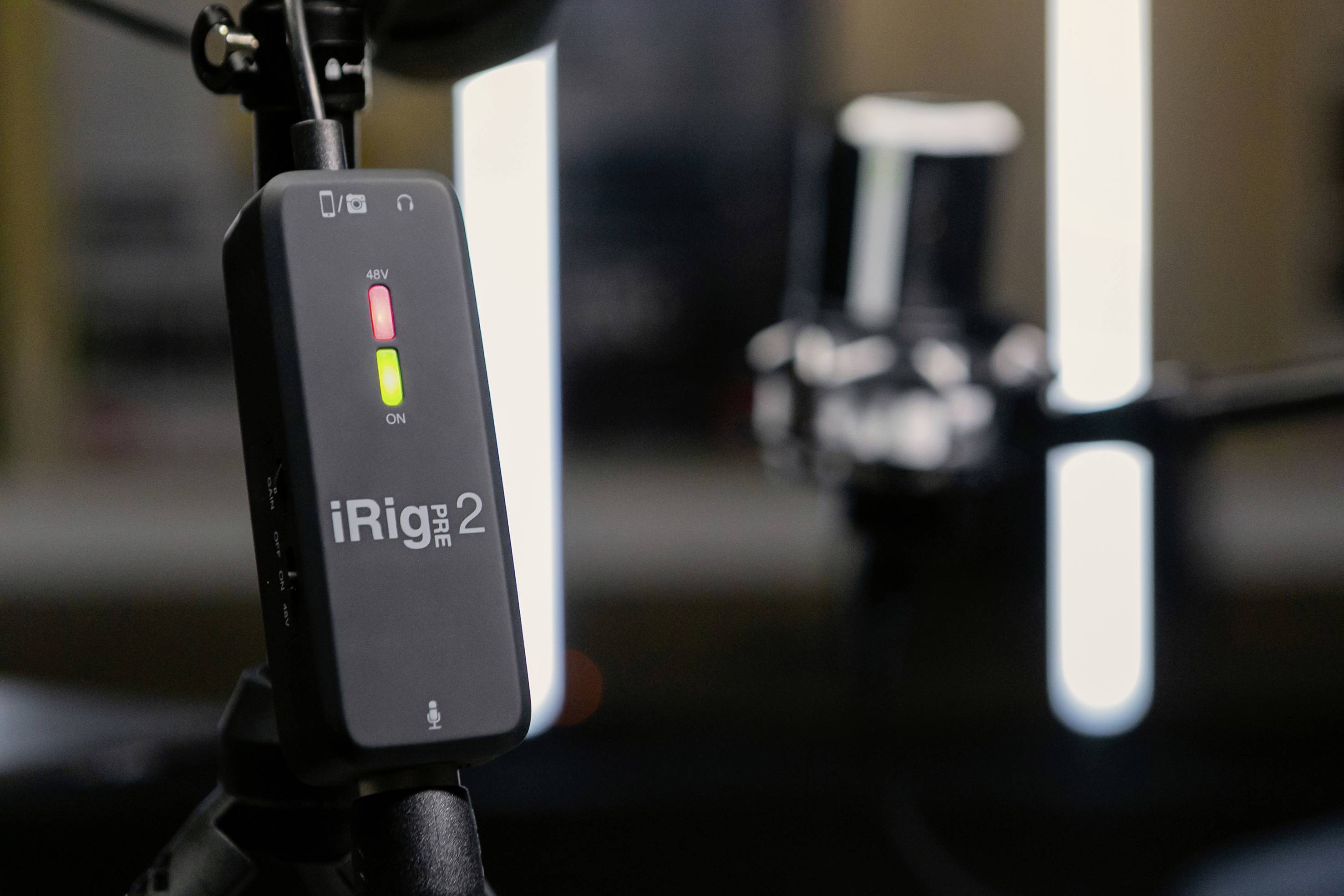 IK Multimedia iRig Pre 2 Ansteck Handymikrofon Übertragungsart (Details):Kabelgebunden Audio, 2.0 (
