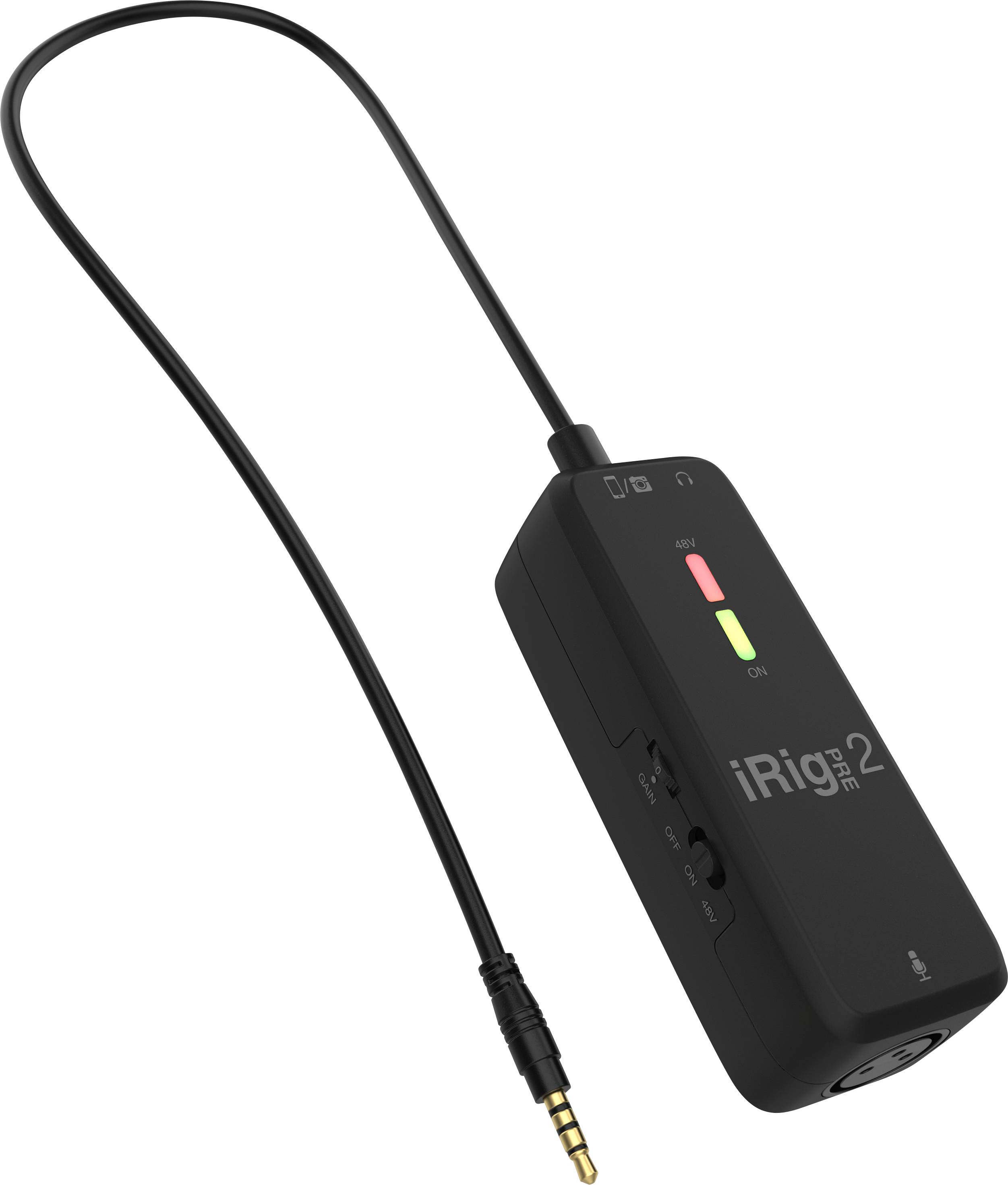 IK Multimedia iRig Pre 2 Ansteck Handymikrofon Übertragungsart (Details):Kabelgebunden Audio, 2.0 (3.5mm Klinke) Kabelgebunden