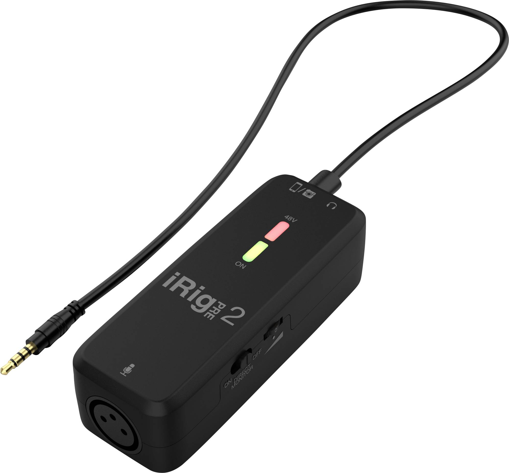 IK Multimedia iRig Pre 2 Ansteck Handymikrofon Übertragungsart (Details):Kabelgebunden Audio, 2.0 (3.5mm Klinke) Kabelgebunden