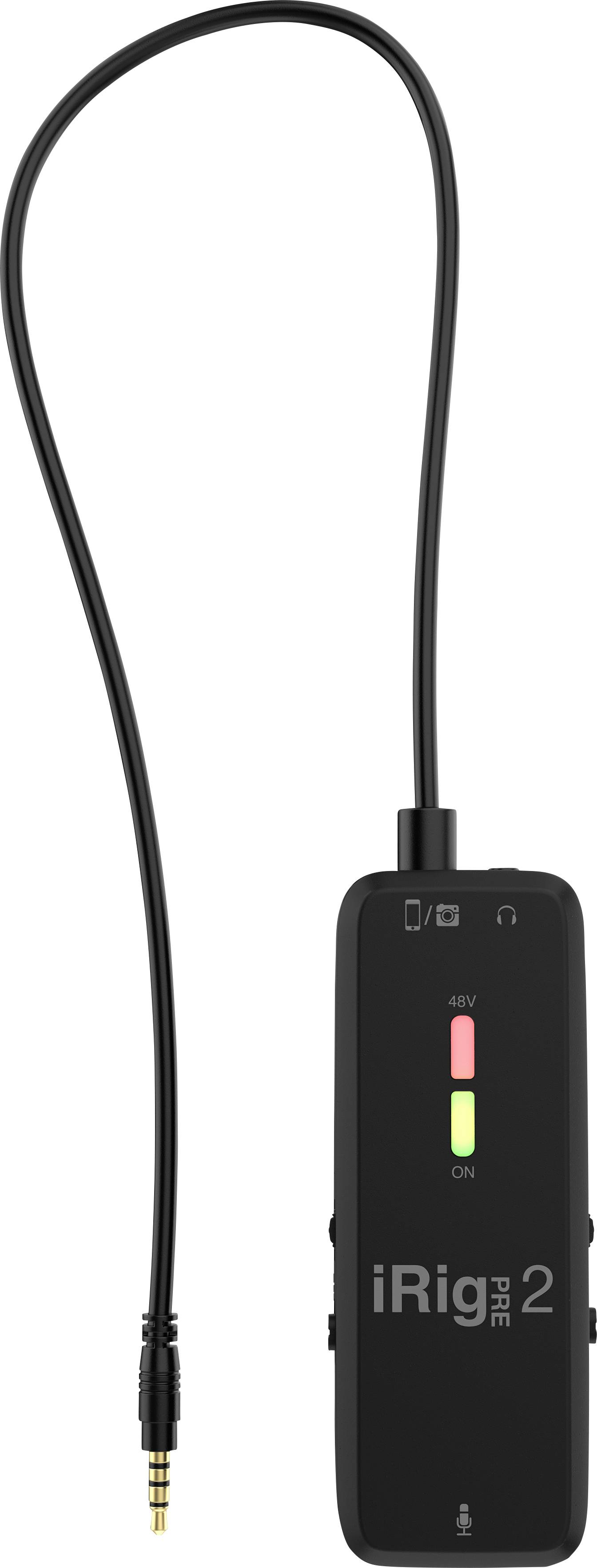 IK Multimedia iRig Pre 2 Ansteck Handymikrofon Übertragungsart (Details):Kabelgebunden Audio, 2.0 (
